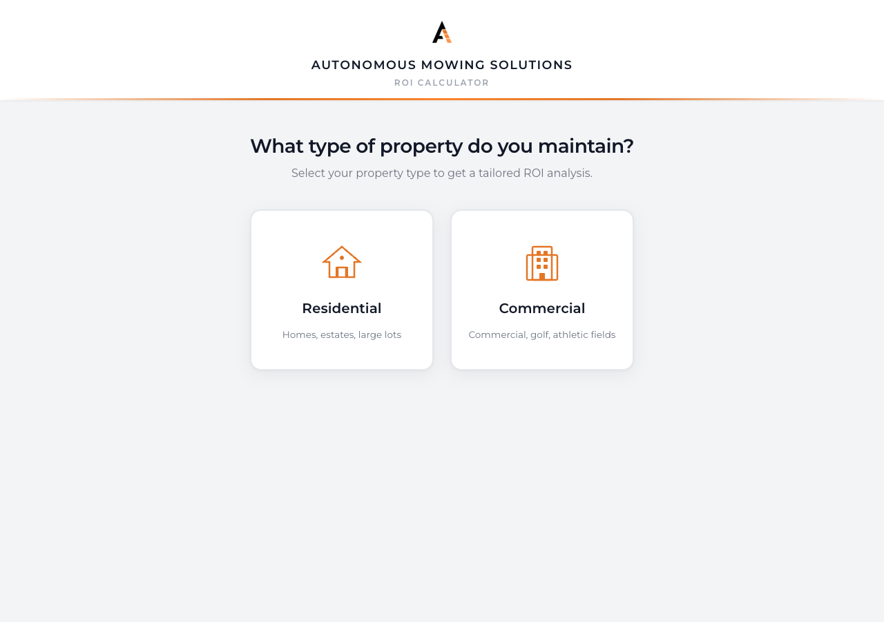 Autonomous Mowing ROI Calculator