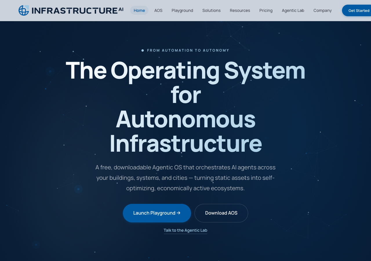 Infrastructure AI website